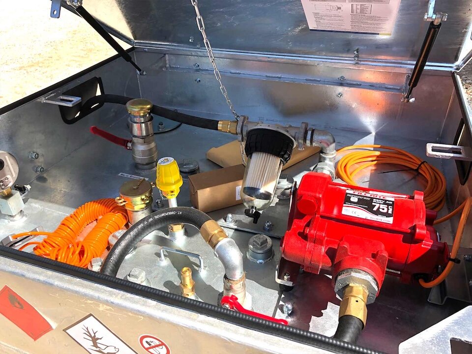 Mobile Tankstelle für Benzin