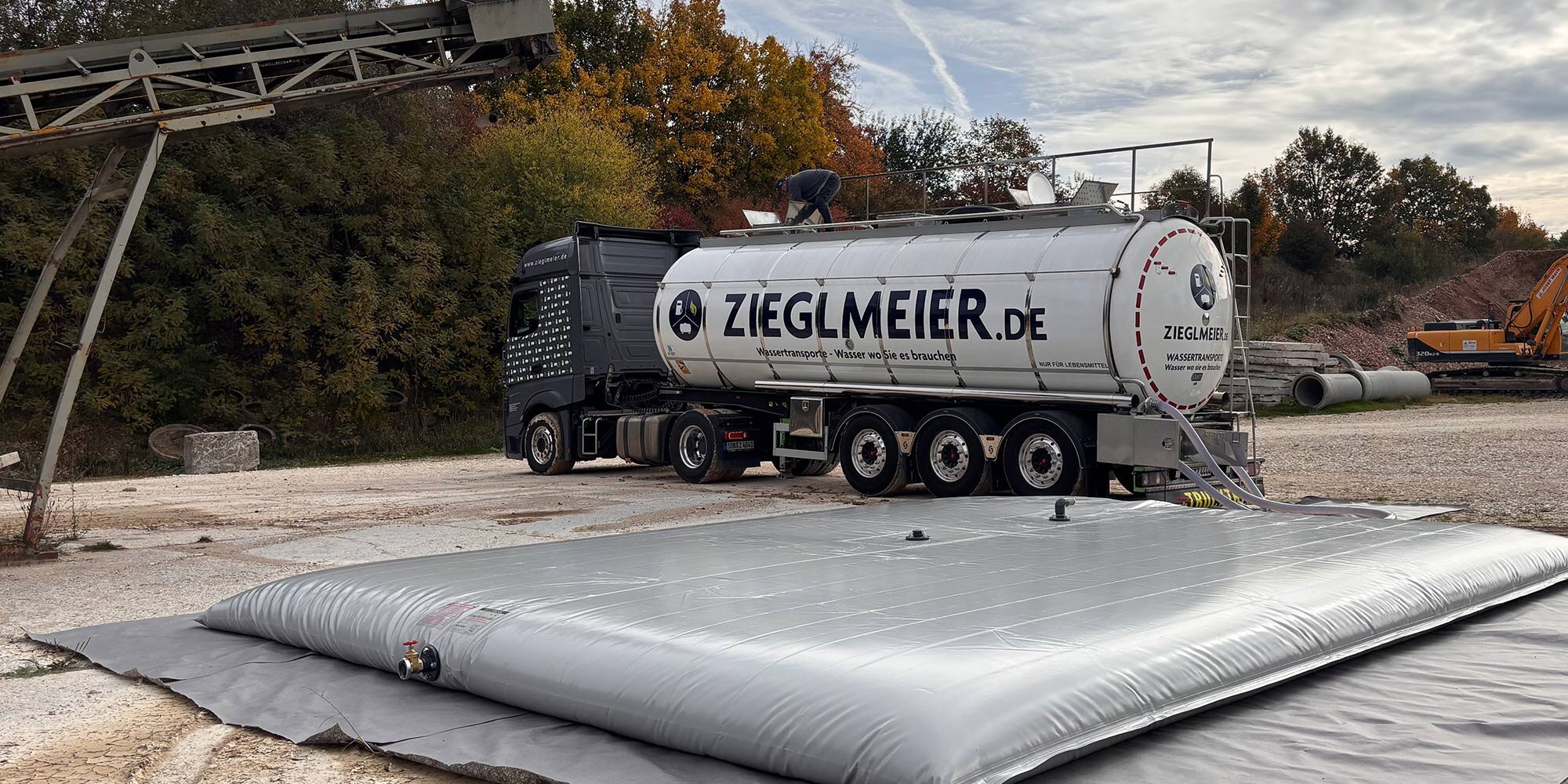 Wasserlieferung Tankwagen