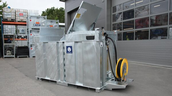 Mobile Tankstelle 2.900 L mieten – Komplett-Set für Benzin & Flugkraftstoffe (ATEX & AwSV konform)