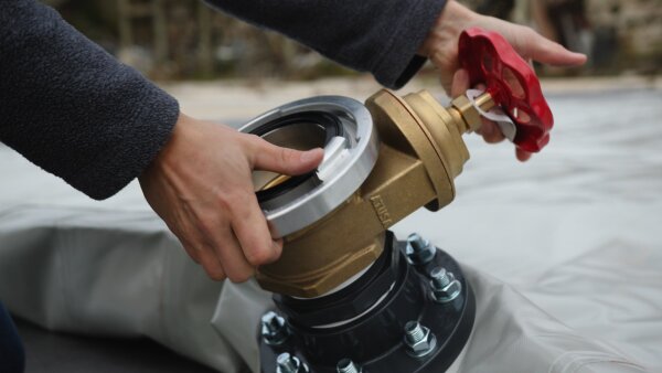 Flexitainer 35.000 L mieten – Mobiler Wassertank / Löschwasserbehälter