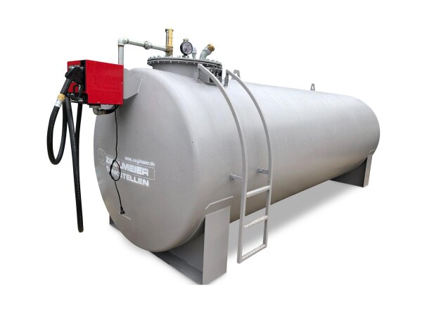 Stahltank 10.000 L doppelwandig mieten – Oberirdischer AwSV-Tank für Diesel, Heizöl & Emulsionen