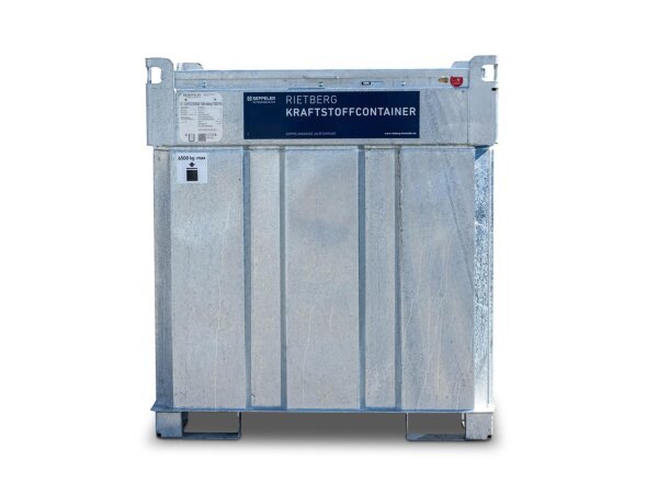 Mobile Dieseltankstelle 950 L mieten – Verzinkter Stahltank mit 230V Pumpe, AwSV- & WHG-konform