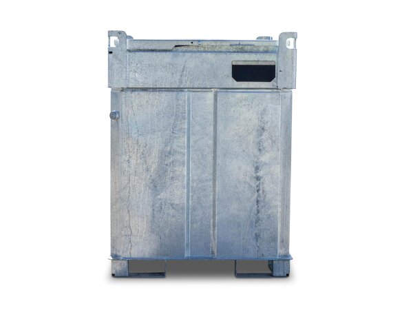 Mobile Dieseltankstelle 950 L mieten – Verzinkter Stahltank mit 230V Pumpe, AwSV- & WHG-konform