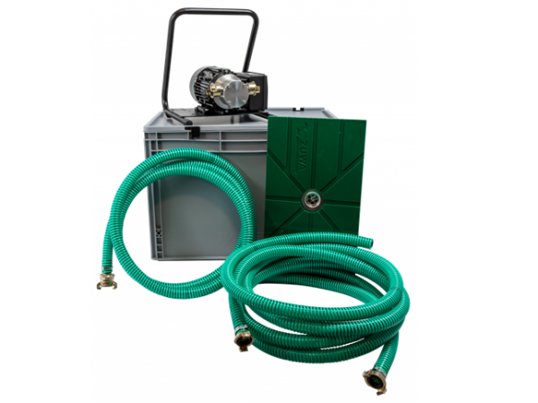 Flachsaugmatten Set Kompakt mit Impellerpumpe – Aluminiumgehäuse