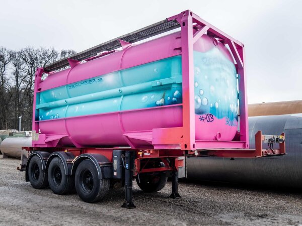TankTainer 30.000 Liter mieten – Edelstahl Tankcontainer & mobiler Löschwassertank