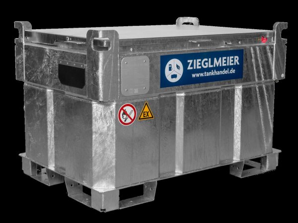 Mobile Benzintankstelle 330 Liter mieten – Komplett-Set mit 230 V Pumpe für Benzin & Flugkraftstoffe, AwSV-konform als Lager- & Transporttank