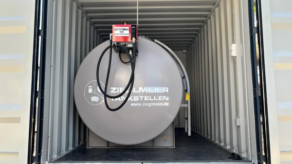 FuelTainer 7.000 L mieten – WHG- & AwSV-konformer Tankstellencontainer / Dieseltank im 15ft Container