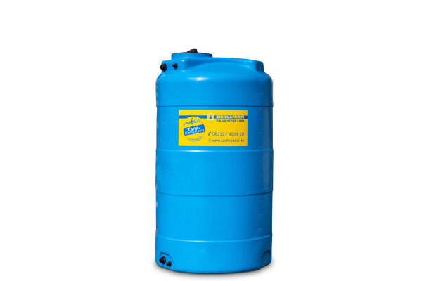 Wassertank mieten PE – Oberirdischer Regenwassertank rund stehend, UV-beständig & lebensmittelecht