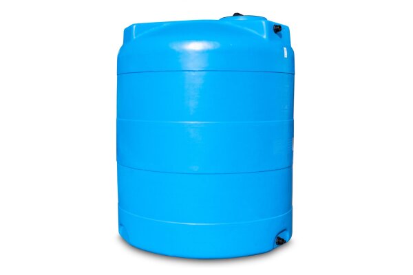 Wassertank mieten PE – Oberirdischer Regenwassertank rund stehend, UV-beständig & lebensmittelecht