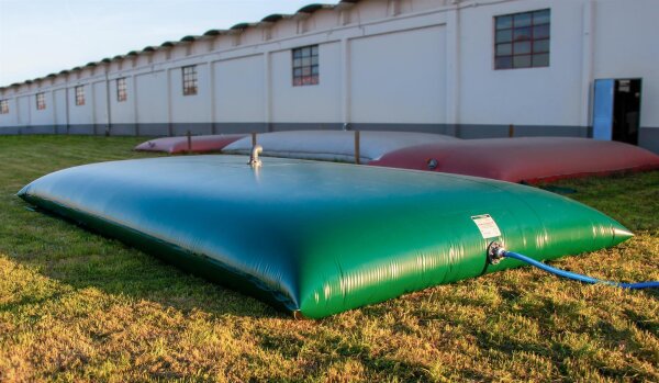 Löschwasserzisterne/Löschwasserkissen bis 2.500.000 Liter – mobiles Komplett-Set DIN 14230 mit Saugstelle DIN 14244