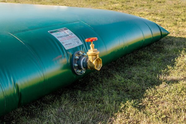 Löschwasserzisterne/Löschwasserkissen bis 2.500.000 Liter – mobiles Komplett-Set DIN 14230 mit Saugstelle DIN 14244