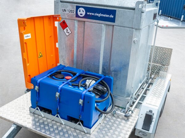 FuelTrailer 950 L mieten – Mobile Diesel- & AdBlue®-Tankstelle auf Tandemanhänger